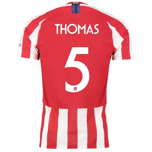 Tailandia Camiseta Atletico Madrid NO.5 Thomas 1ª 2019-2020 Rojo